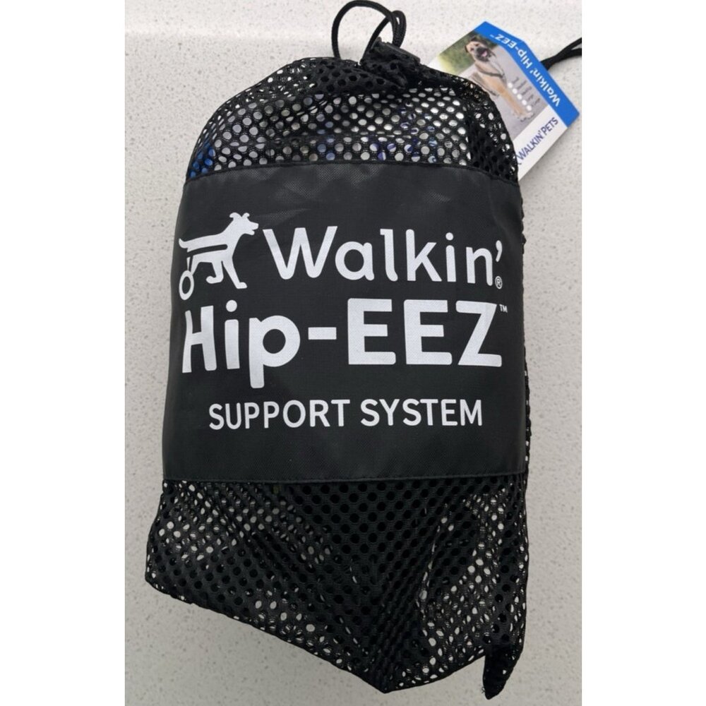 Walkin’ Pets Hip-EEZ M/L 35 - 49 lbs Dog Hip Brace Joint Harness Support Black
